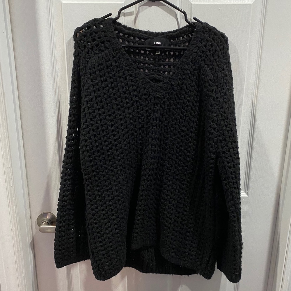 Open Knit Wool Sweater